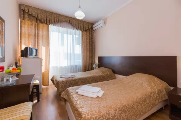 Стандарт двухместный однокомнатный 1 категории в санатории Тельмана в городе Железноводске - фотография