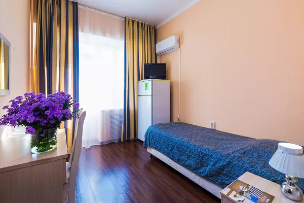 Стандарт одноместный однокомнатный 2 категории в санатории Тельмана в городе Железноводске - фотография